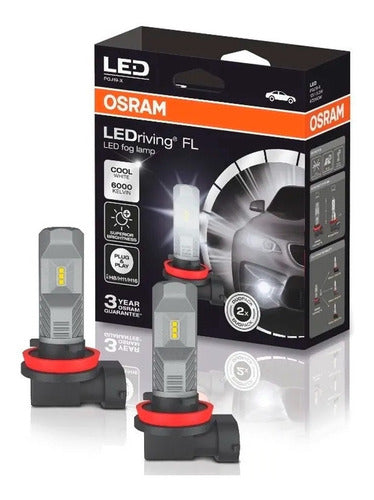 OSRAM LED Bulb Kit H8 H11 H16 6000K Auxiliary Headlights 0