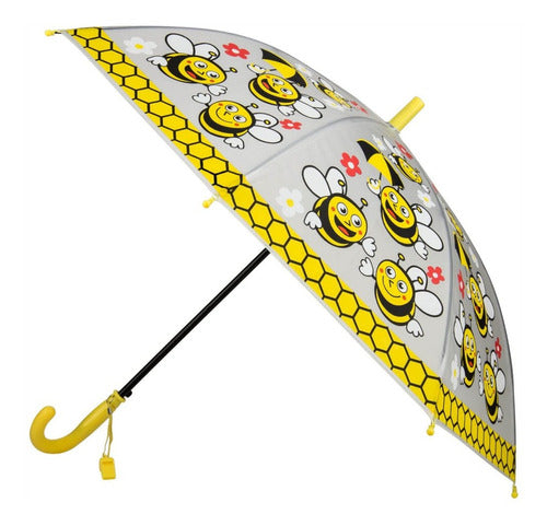 MAS Accesorios Children's Umbrella with Safety Whistle - Various Designs 0