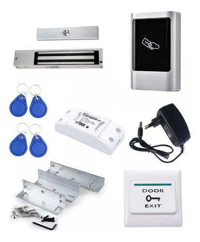 Kit Cerradura Magnética Control Acceso Wifi Cerrojo 350lbs 0