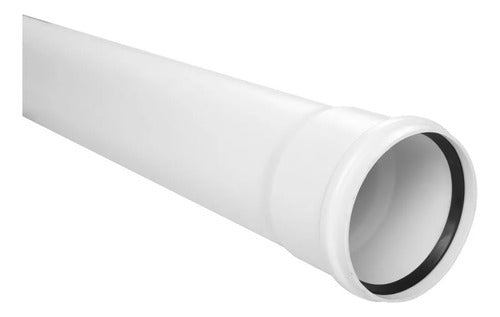 Tigre 110mmx4 Mts PVC Drain Pipe with Elastomeric Joint - Cloacal Oring 0