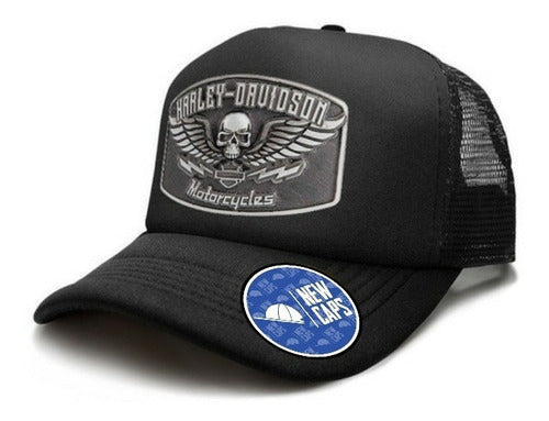 Trucker Hat Harley Davidson Retro Motorcycle 0