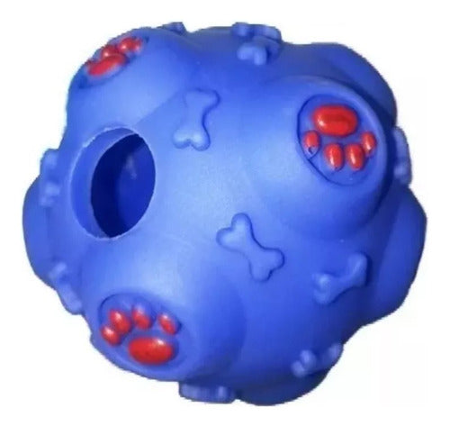 Dog Treat Dispensing Toy Ball With Sound 8 cm 0