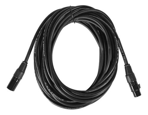 Rockville Rcxfm30e-b 30 Pies Hembra A Macho Xlr Mic Cable Ne 0