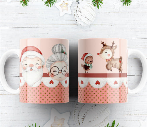 Plantillas Tazas Navidad Diseños Para Sublimar #tn14 3