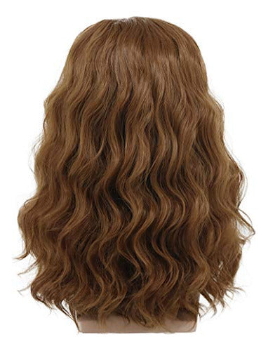 Vgbeaty Hombres Mujeres Long Curly Brown California Hard 80s 3