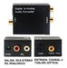 Digital Optical to RCA Audio Converter + Optical Cable 2