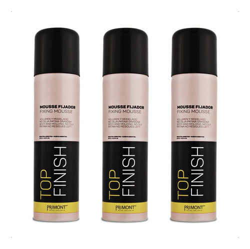 Primont Kit 3u Top Finish Mousse Fijador Volumen 270cc 0