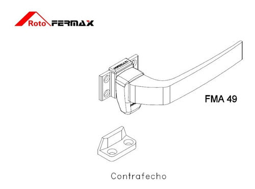 Fecho Alavanca Para Maxim Ar Grande Fma49 Branco 4