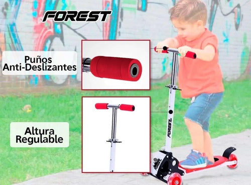 Forest Folding Skateboard with 4 Wheels and Lights 3