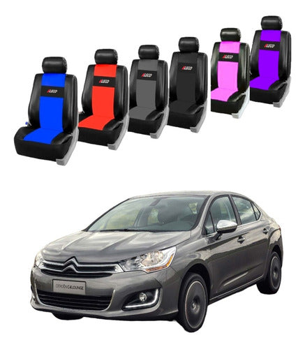 Fiemo Fundas Eco-Leather Seat Covers for Citroen C4 Lounge 0