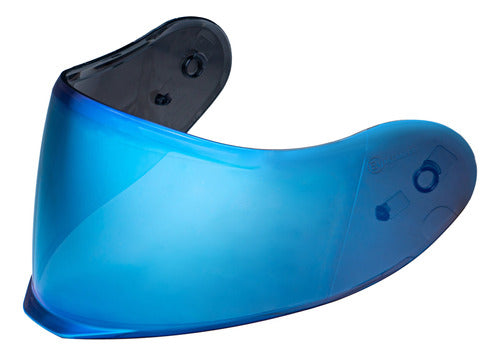 Viseira Capacete Bieffe B-dynamic Azul Espelhada 0