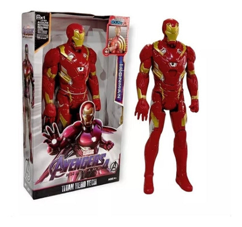 Super Héroes Iron Man Action Figure - Light and Sound - Large Size 30 cm 3