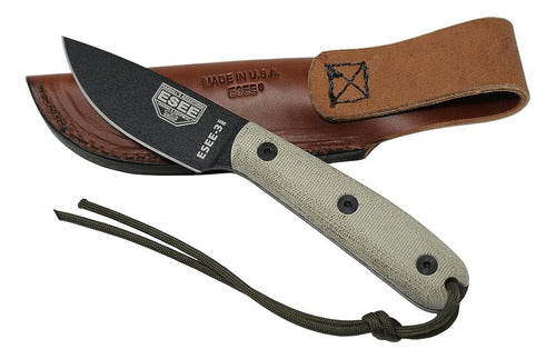 ESEE 3HM Fixed Blade Knife with Leather or Kydex Sheath 2