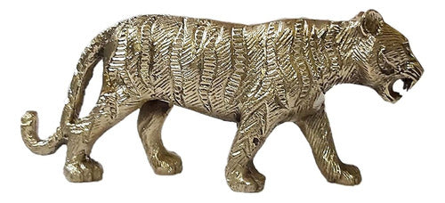 Parijat Handicraft Brass Animal Statue - Tiger 1