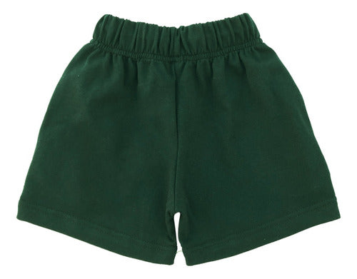 Rimbi® Short Deportivo Colegial Alg. Rústico Verde - Talles 10 A 16 1