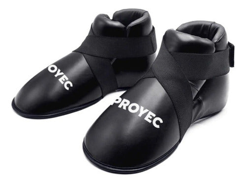 Proyec Taekwondo Kick Boots Foot Protectors - PU Leather Kick Pads 40