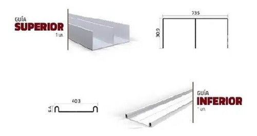 Greenway Kit Frente Placard Aluminio 4 M 2 P Mundo Cima Morón 1