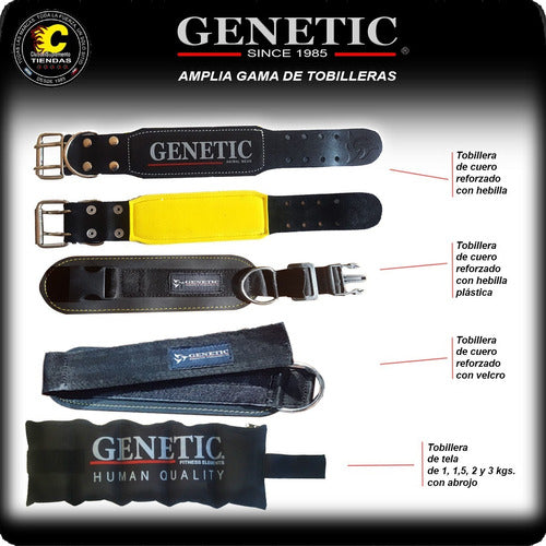 Genetic Mosqueton De Agarre Accesorios Gimnasio Minigym 70 Mm Largo 5