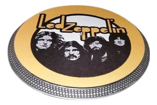 Led Zeppelin Paño Slipmat Espuma Djproaudio 2mm Excelente 0