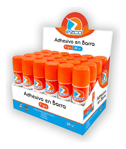 Ezco Adhesivo Pegamento En Barra 9g Calidad Premium Pack X24u 0