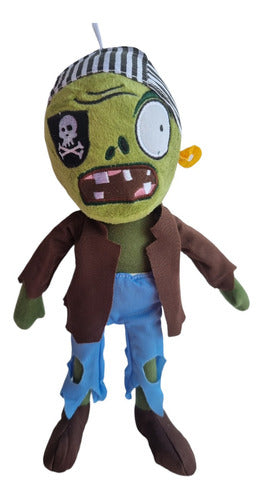 Peluches Plantas Vs Zombies  30 Cm Zombie Pirata 0