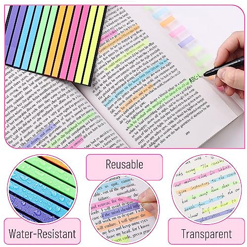 Mr. Pen Transparent Highlighter Tape and Sticky Note Set 2