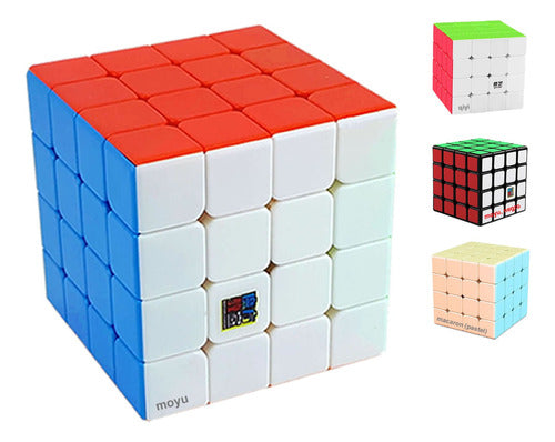 Moyu Meilong 4x4 Cube / Qiyi - Black & Stickerless 0