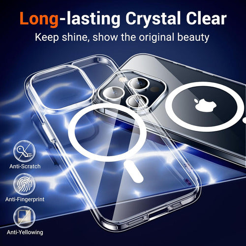 Temdan Transparent Protective Case for iPhone 15 Pro Max with Glass Protectors 4