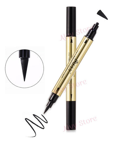 MELY Double Fiber Eyeliner and Seal 2 in 1 - Black 1