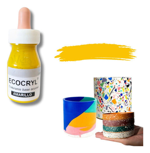 Veta Store Colorante Líquido Para Resina Acrílica Ecocryl 25ml Amarillo 0