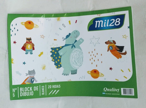 Mil28 Drawing Pad Block N°6 - 20 Sheets 45x32cm 0