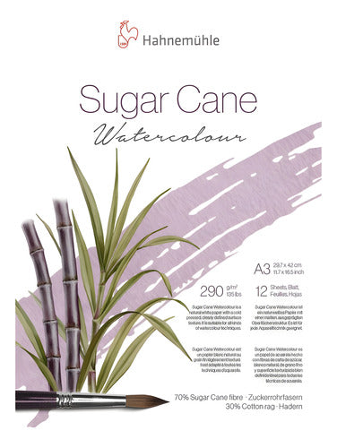 Bloco Aquarela Sugar Cane Textura Fina Hahnemuhle A3 12 Fls 0