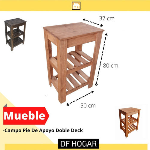 DF Hogar Double Deck Support Vanity 50 cm 2