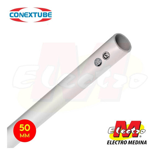 Conextube Caño Rígido 50mm 3mt PVC Dobla Frío Electro Medina 0