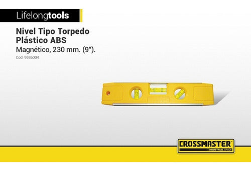 Nivel De Mano Torpedo Magnetico 230 Mm Calidad Crossmaster 2