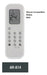 Midea AR814 Air Conditioner Remote Control 1