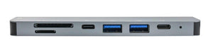 Hub Usb C 7en1 Unno Hb1107sv Hdmi Usb Lector De Tarjetas - S 2