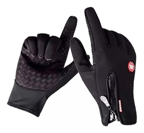 FAS MOTOS Guantes Con Cierre + Guantes Primera + Mascara Air Flow Fas 2