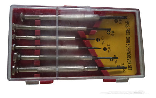 Screwdriver Set: Set of 6 Precision Flat Steel Tools 1