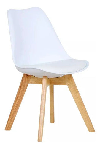 Homilu Eames Style Padded Wooden Dining Chair Excellent 0