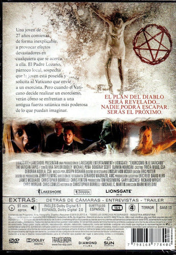 Lionsgate Exorcismo En El Vaticano - DVD Nuevo Orig. Cerrado - Mcbmi 1