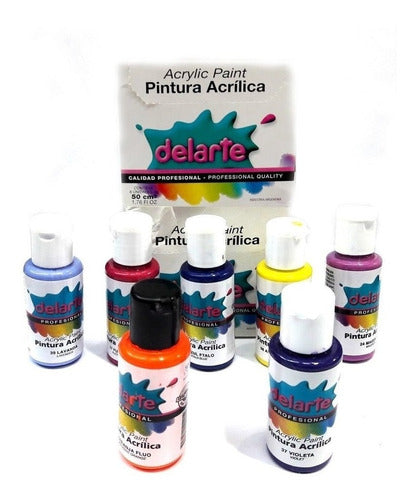 6 Acrilicos Delarte Pote X 37 Cc ( Variedad De Colores) 1