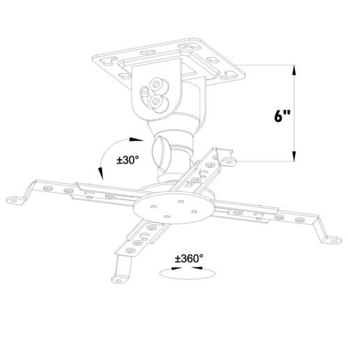 Proyector Soporte Universal Inclinación Soporte Metálico De 4