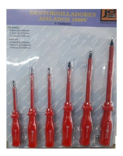 JA Insulated Screwdriver Set 6 Pieces 1000V 1