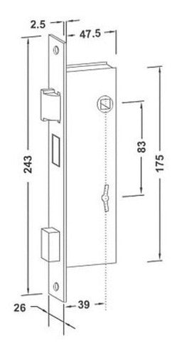 Cerradura Star 711hn 1