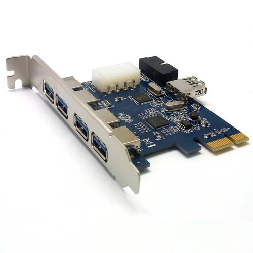 Usb3.0 7port Pci Express Card (5 Puertos Usb 3.0 Y Usb 3.0 I 0