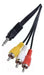 Generic Mini Plug 3.5 Mm Jack to 3 RCA Audio Video Cable 1.5 Meters 0