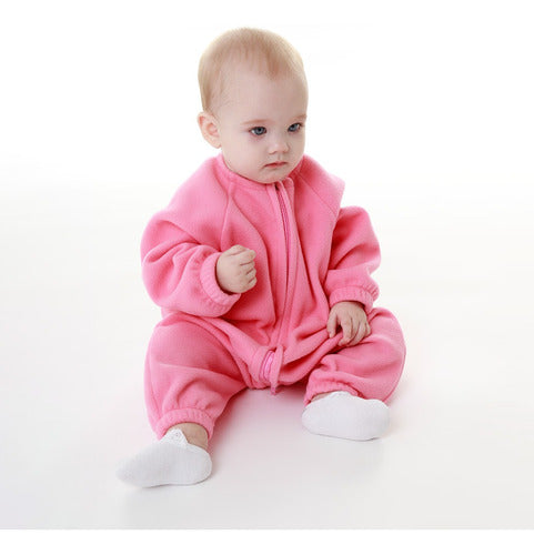 Saco De Dormir Bebê Manga Comprida Soft 6 A 9 Meses Rosa 1