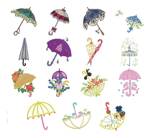 27 Embroidery Machine Umbrella Hoops Set 0