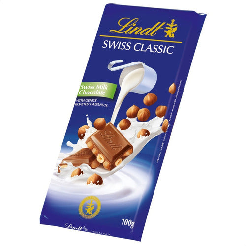 Lindt Swiss Classic Milk Huzelnut 100grs 0